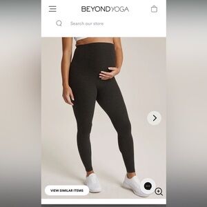 Beyond Yoga Spacedye love the bump midi maternity leggings
